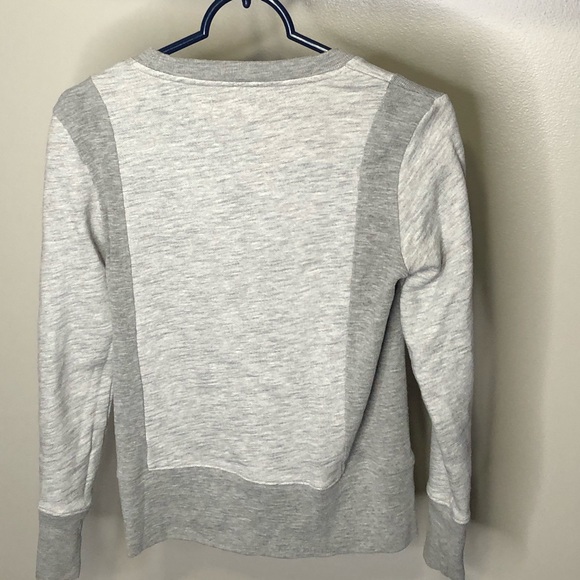 Madewell Gray Pink Crewneck Sweater Sweatshirt - Picture 6 of 6